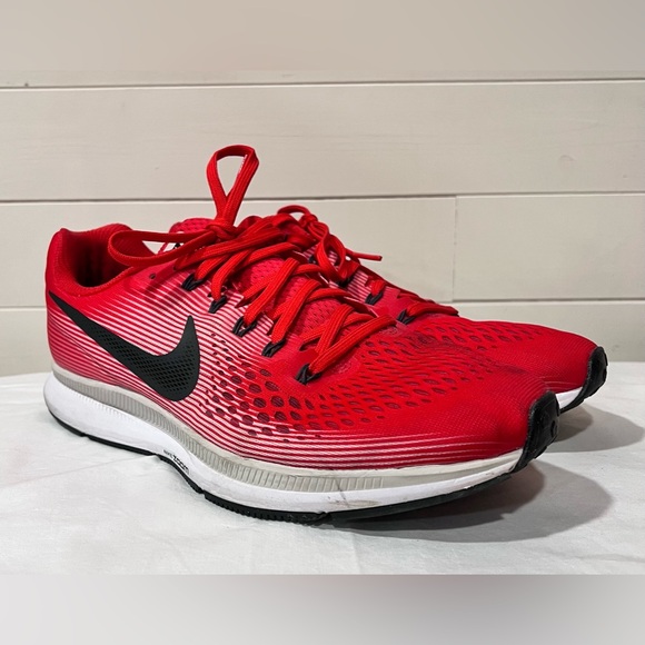 Size‎ 11 - Nike Air Zoom Pegasus 34 Speed Red Running Trainers - Picture 1 of 9